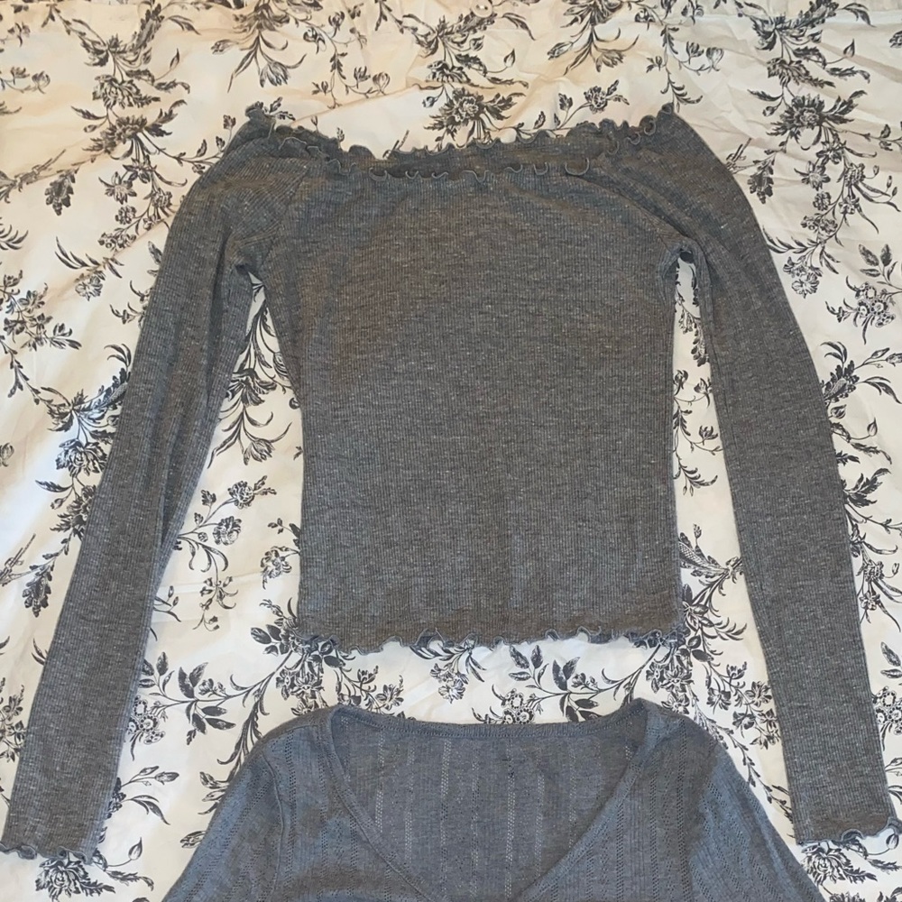 Brandy Melville Long Sleeve off the shoulder shirt